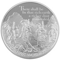UK16PLSP 2016 Poetry And Language Five Pound Silver Proof First World War Coin thumbnail