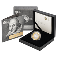 UK16SHSP 2016 Shakespeare's Histories Two Pound Silver Proof Coin thumbnail