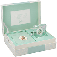 UK17BBGS 2017 Benjamin Bunny Fifty Pence Coloured Silver Proof Coin And Book Beatrix Potter Set