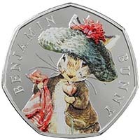 UK17BBSP 2017 Beatrix Potter Benjamin Bunny 50p Silver Proof Thumbnail