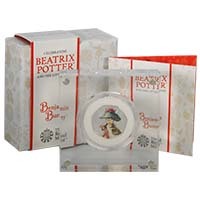 UK17BBSP 2017 Beatrix Potter Benjamin Bunny Fifty Pence Colour Printed Silver Proof Coin Thumbnail