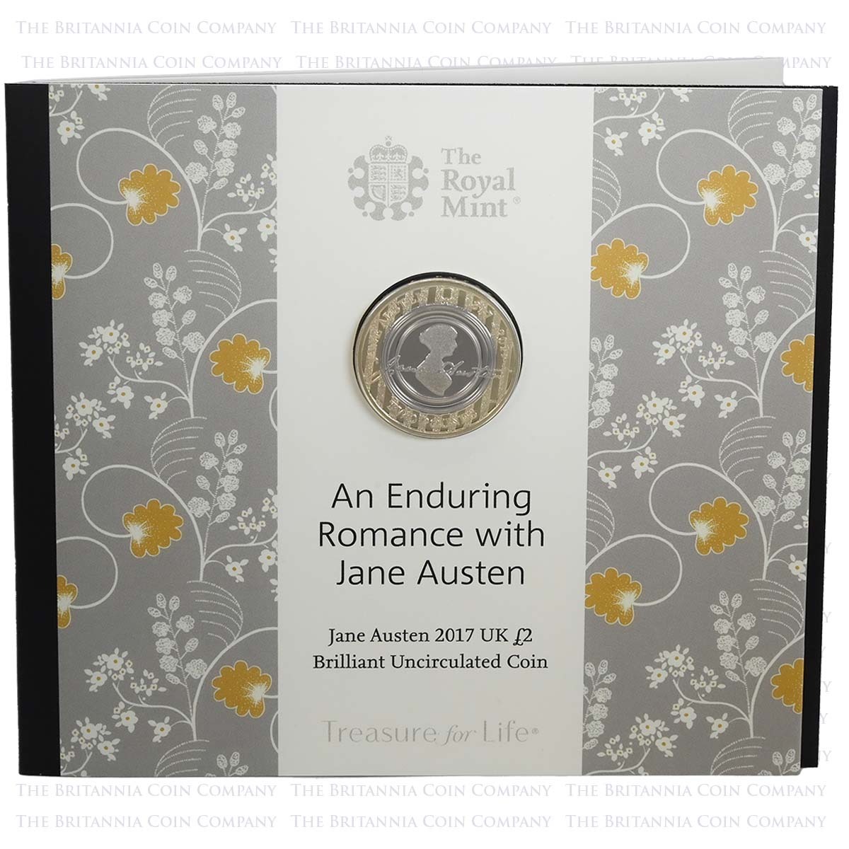 UK17JABU 2017 Jane Austen Two Pound Brilliant Uncirculated Coin In Folder