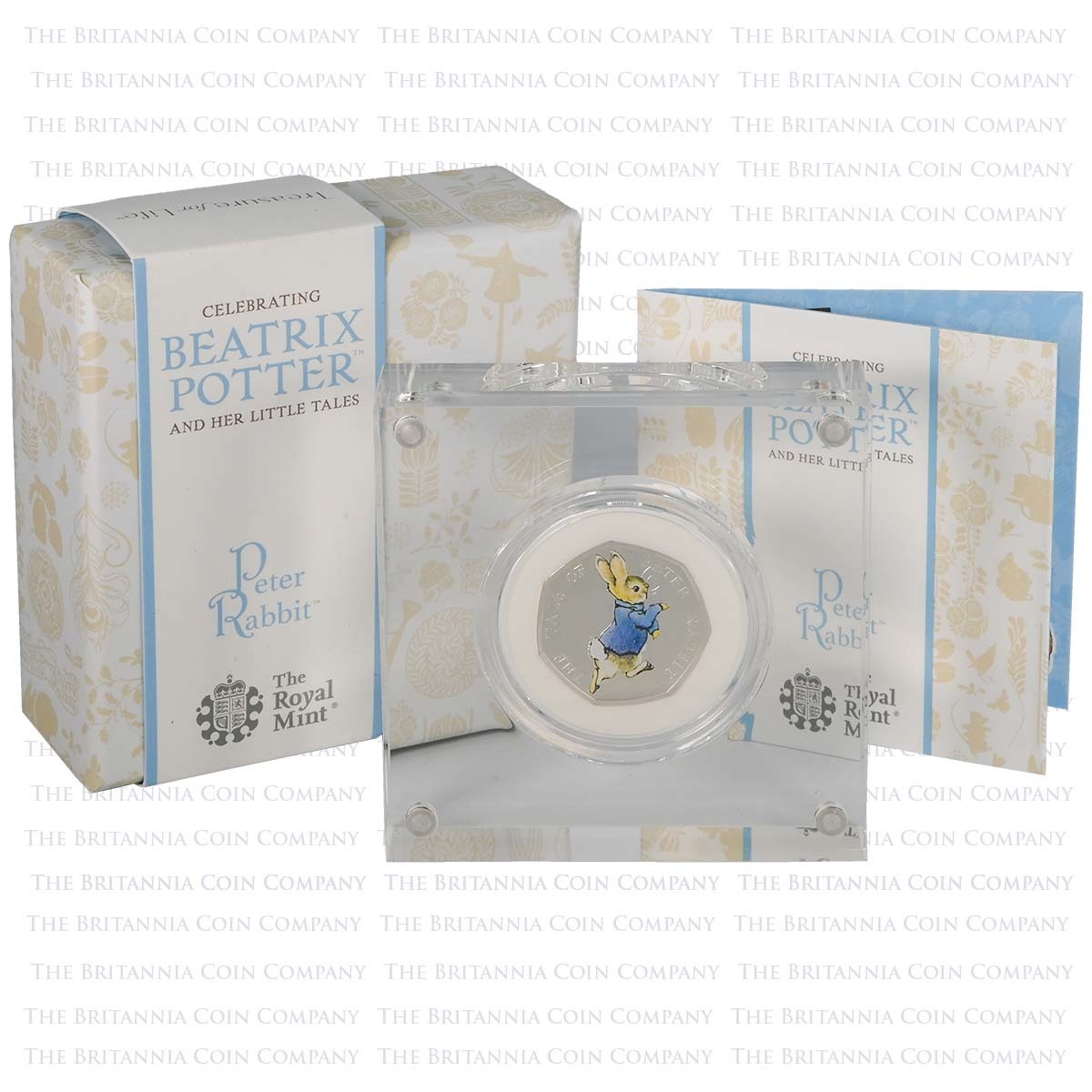 UK17PRSP 2017 Beatrix Potter Peter Rabbit 50p Silver Proof Boxed