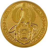 2017 Queen's Beasts Griffin of Edward III 1 Ounce Gold Bullion Thumbnail