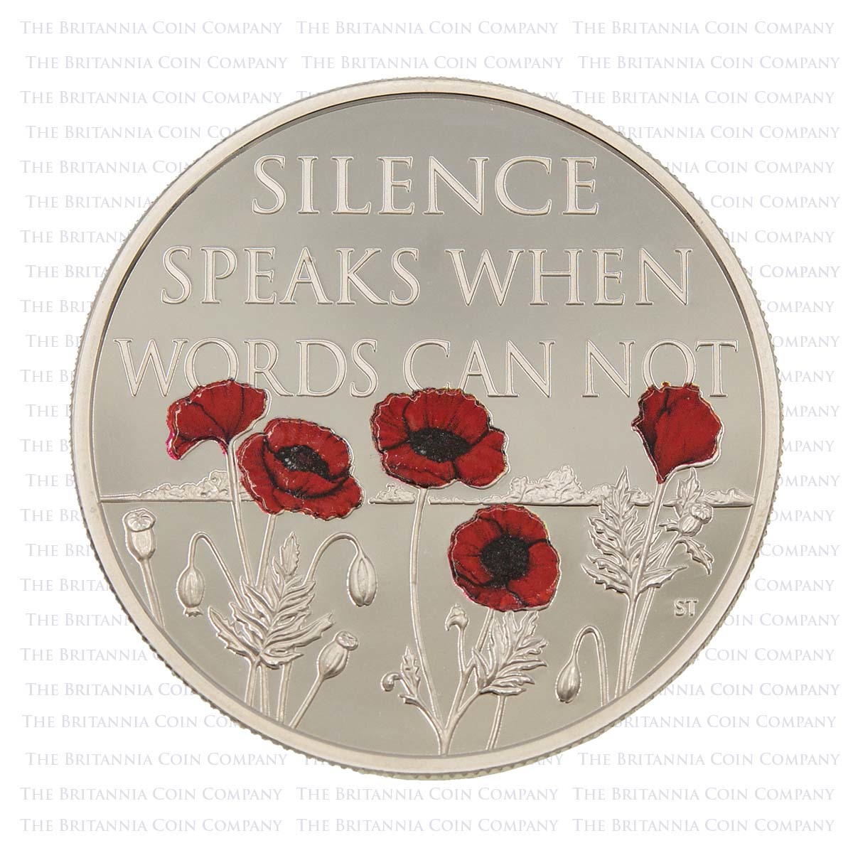 UK17RDSP 2017 Remembrance Day £5 Crown Silver Proof Reverse
