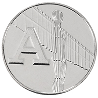 Thumbnail of UK18A10 2018 Angel Of The North Ten Pence Circulated Alphabet A-Z Coin