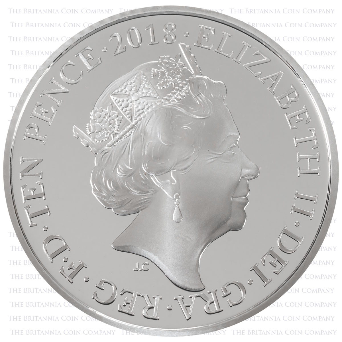 UK18WSP 2018 World Wide Web Ten Pence Silver Proof Alphabet A-Z Coin Elizabeth II