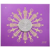 UK18CNBU 2018 Christmas Nutcracker Five Pound Crown Brilliant Uncirculated Coin In Folder Thumbnail