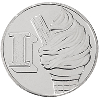 UK18I10 2018 Ice Cream Ten Pence Circulated Alphabet A-Z Coin thumbnail image