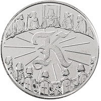 UK18K10 2019 King Arthur Ten Pence Circulated Alphabet A-Z Coin thumbnail