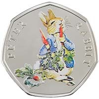 UK18PRSP 2018 Beatrix Potter Peter Rabbit 50p Silver Proof Thumbnail