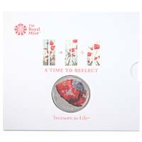 UK18RDBU 2018 Remembrance Day Five Pound Crown Brilliant Uncirculated Coin In Folder Thumbnail