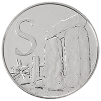 UK18S10 2018 Stonehenge Ten Pence Circulated Alphabet A-Z Coin thumbnail