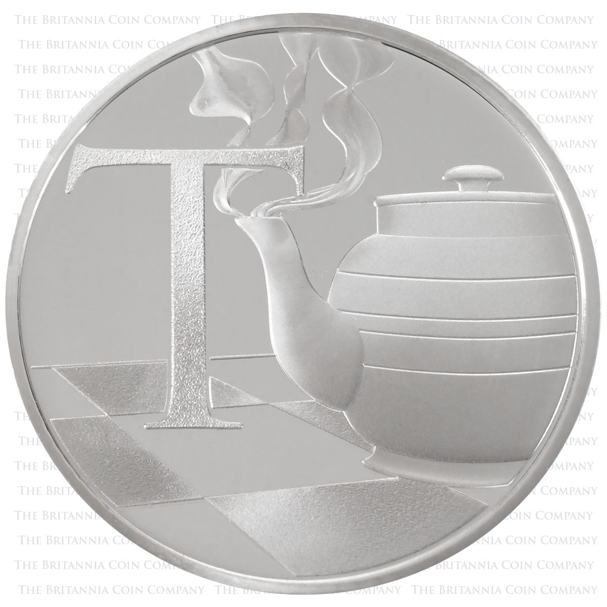 UK18TSP 2018 Teapot Ten Pence Silver Proof Alphabet A-Z Coin