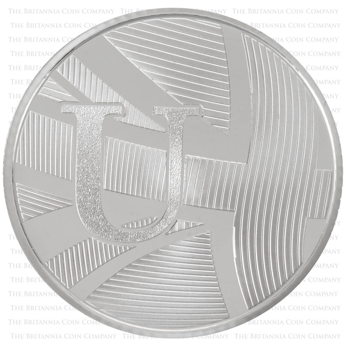 UK18USP 2018 Union Jack Flag Ten Pence Silver Proof Alphabet A-Z Coin
