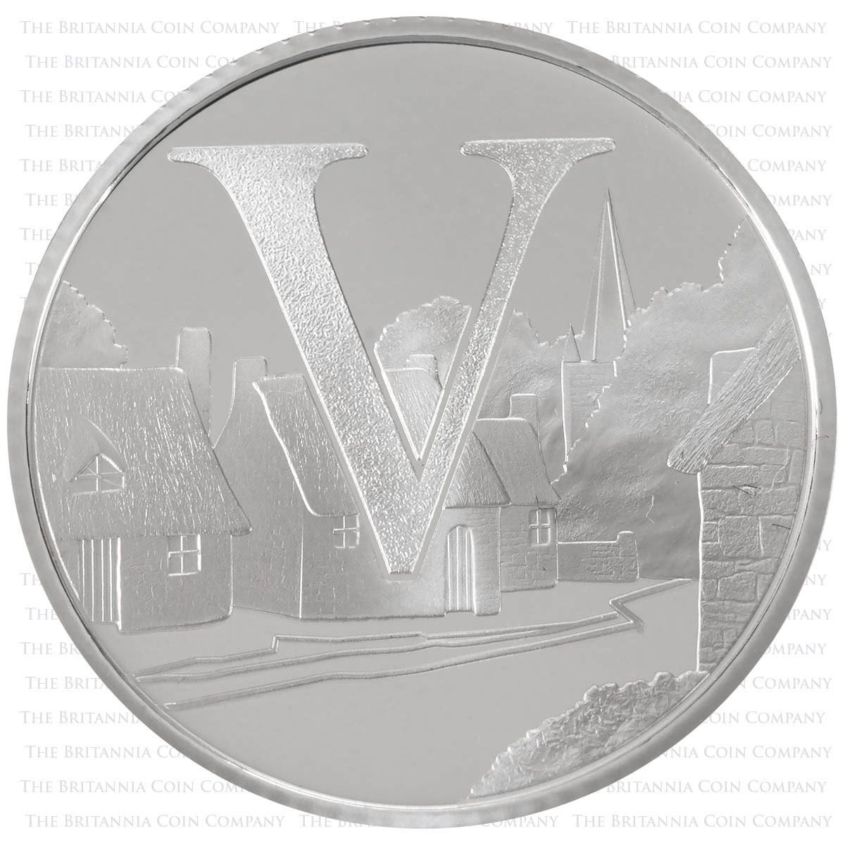 UK18VSP 2018 Villages Ten Pence Silver Proof Alphabet A-Z Coin