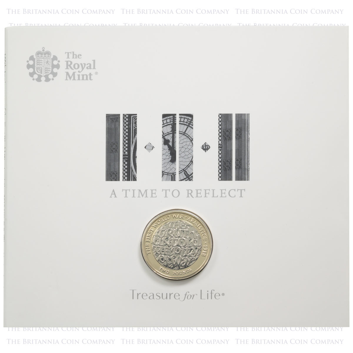 Uk18W1BU 2018 First World War WW1 Armistice Two Pound Brilliant Uncirculated Coin In Folder