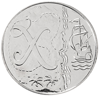 UK18X10 2018 X Marks The Spot Ten Pence Circulated Alphabet A-Z Coin thumbnail