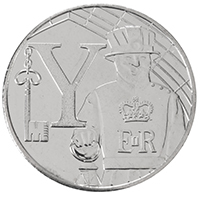UK18Y10 2018 Yeoman Warder Ten Pence Circulated Alphabet A-Z Coin Yeoman thumbnail