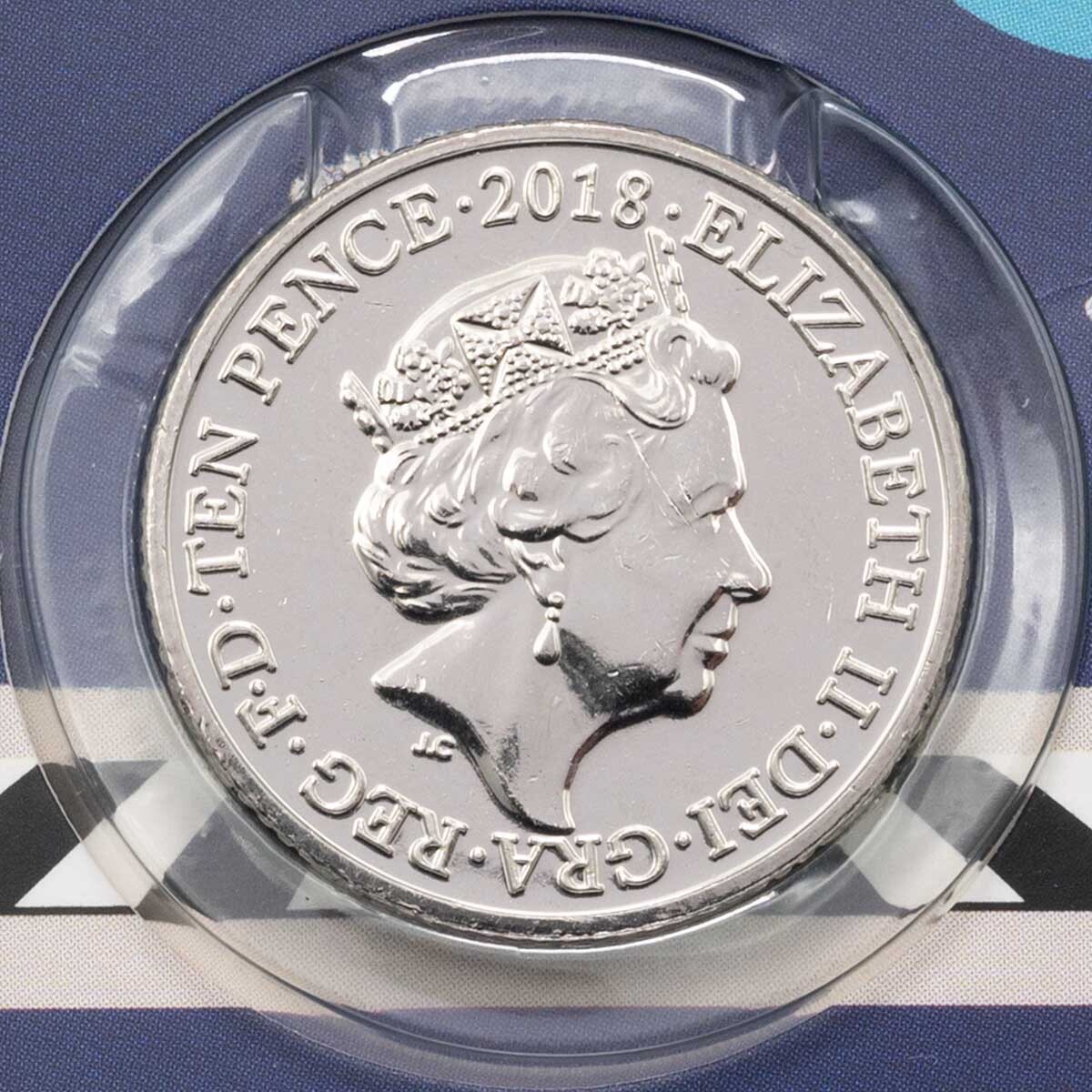 2018 Z For Zebra Crossing Ten Pence Great British Coin Hunt Coin obverse design 