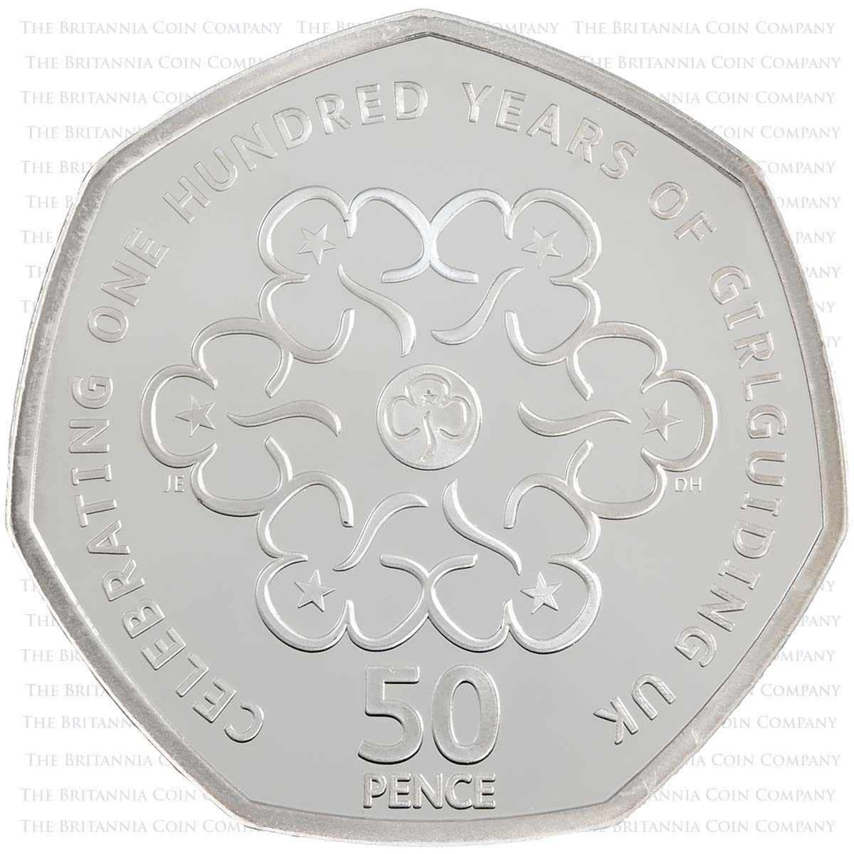 UK195CSP 2019 British Culture 50p Set Silver Proof Girl Guides Reverse