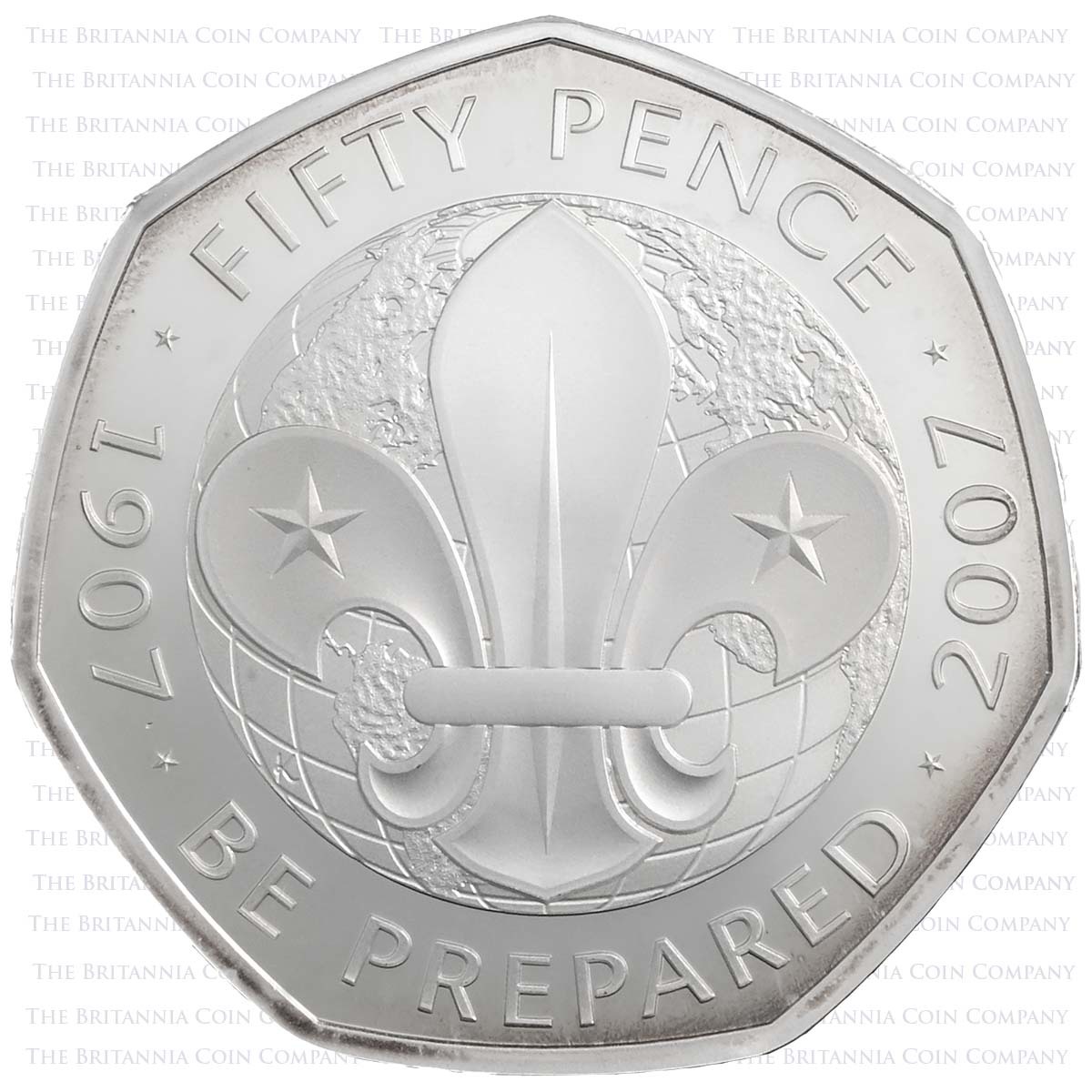 UK195CSP 2019 British Culture 50p Set Silver Proof Scouts Reverse