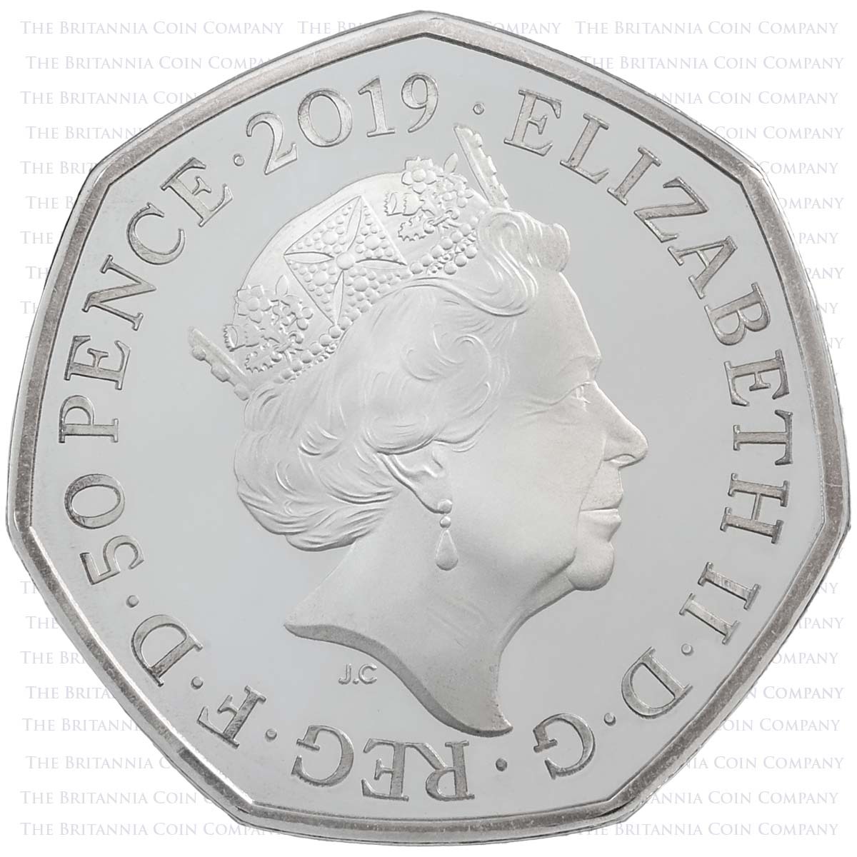 UK195CSP 2019 British Culture 50p Set Silver Proof Obverse