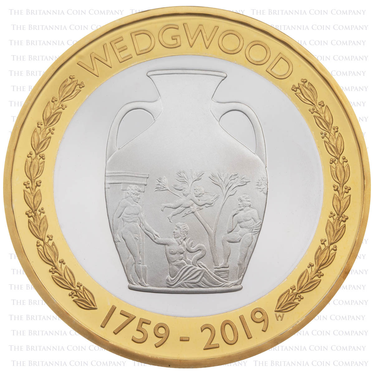 UK19WWSP 2019 Wedgwood Two Pound Silver Proof Coin Reverse