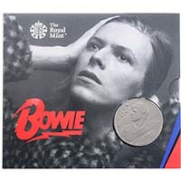 UK20D1BU 2020 Music Legends David Bowie £5 Crown Brilliant Uncirculated In Folder Thumbnail