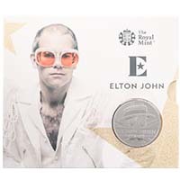 UK20E1BU 2020 Music Legends Elton John £5 Crown Brilliant Uncirculated In Folder Thumbnail