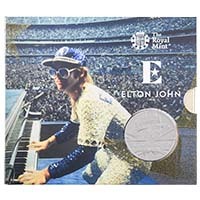 UK20E2BU 2020 Music Legends Elton John Dodgers Stadium £5 Crown Brilliant Uncirculated In Folder Thumbnail