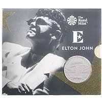 UK20E4BU 2020 Music Legends Elton John Best Of £5 Crown Brilliant Uncirculated In Folder Thumbnail