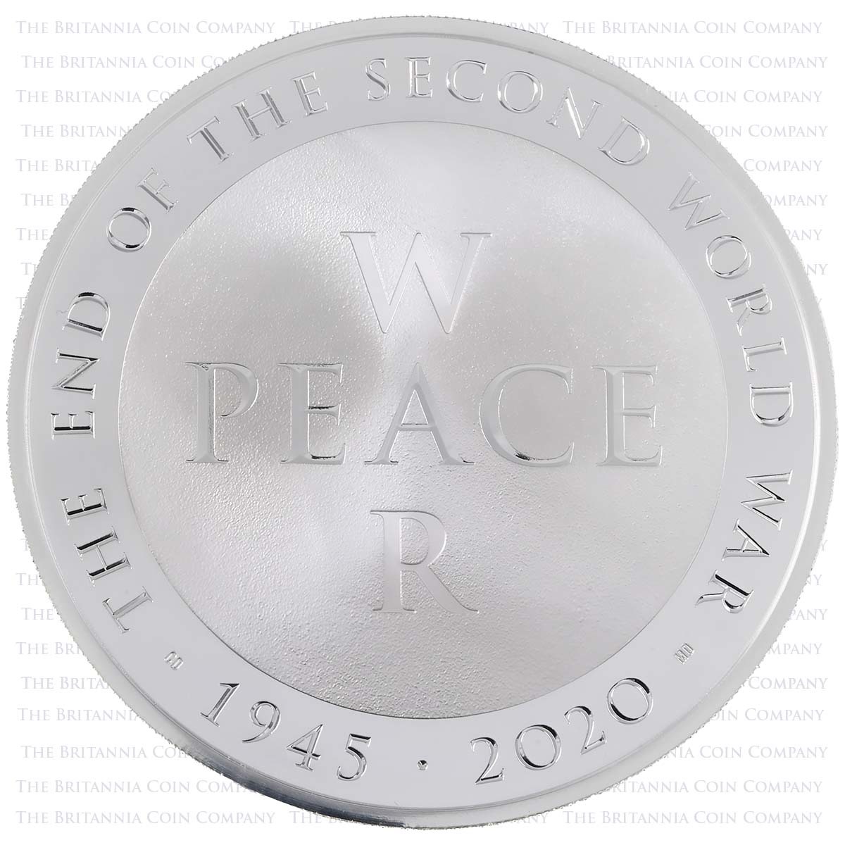 UK20EW5S 2020 End Of The Second World War 5oz Silver Proof Reverse