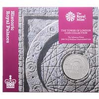 UK20IPBU 2020 Tower Of London Infamous Prison Five Pound Crown Brilliant Uncirculated Coin In Folder Thumbnail
