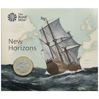 UK20MFBU 2020 Mayflower 400th Anniversary Two Pound Brilliant Uncirculated Coin In Folder Thumbnail