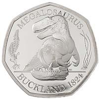 UK20MGSP 2020 Megalosaurus 50p Silver Proof Thumbnail