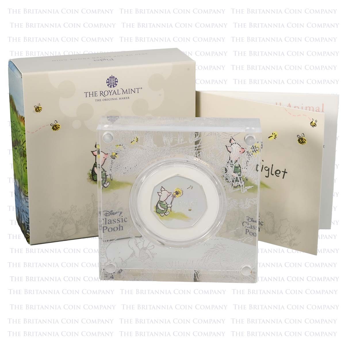 UK20PGSP 2020 Piglet 50p Silver Proof Winnie the Pooh Boxed