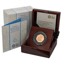 UK20PRGP 2020 Beatrix Potter Peter Rabbit Fifty Pence Gold Proof Coin Thumbnail