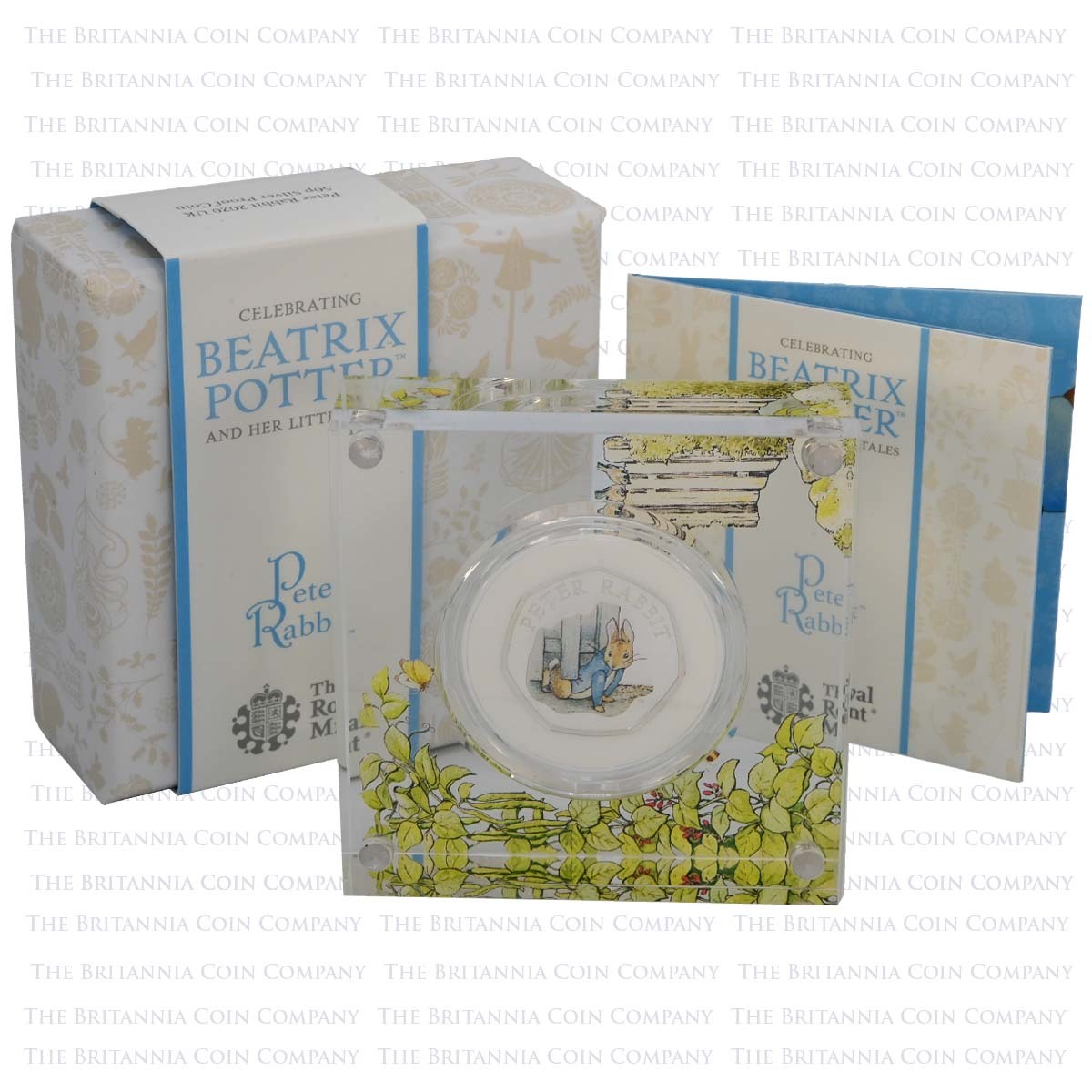 UK20PRSP 2020 Beatrix Potter Peter Rabbit 50p Silver Proof Boxed