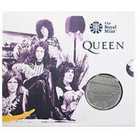 UK20Q1BU 2020 Music Legends Queen £5 Crown Brilliant Uncirculated In Folder Thumbnail