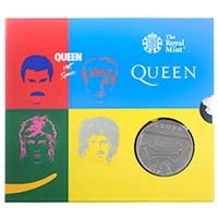 UK20Q2BU 2020 Music Legends Queen £5 Crown Brilliant Uncirculated Coin In Hot Space Folder Thumbnail