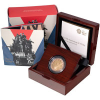 UK20VEGP 2020 Victory In Europe VE Day Two Pound Gold Proof Coin Thumbnail