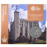 UK20WTBU 2020 Tower Of London White Tower Five Pound Crown Brilliant Uncirculated Coin In Folder Thumbnail