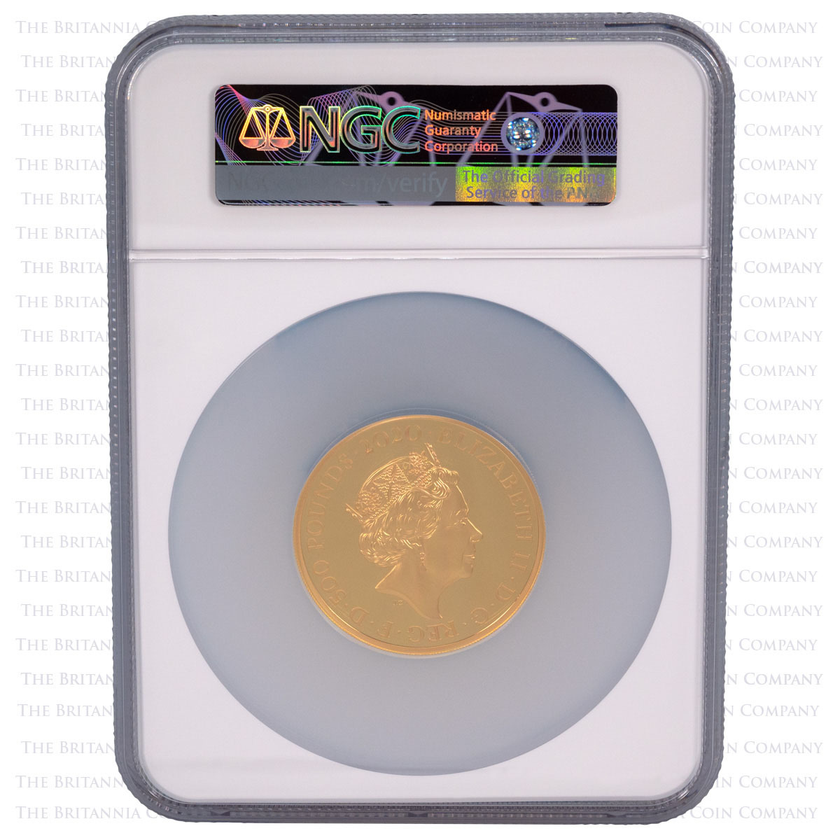 UK20WW5G 2020 Great Engravers Three Graces Five Ounce Gold Proof PF 70 Ultra Cameo First Releases Obverse
