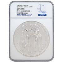UK20WWKS 2020 Three Graces 1 Kilo Silver Proof PF 70 First Releases Thumbnail
