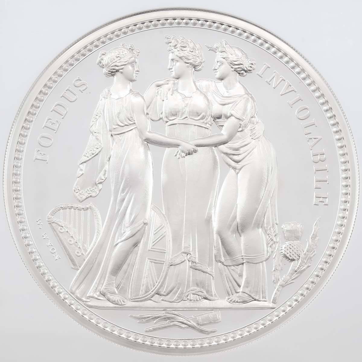 UK20WWKS 2020 Three Graces 1 Kilo Silver Proof PF 70 First Releases Reverse