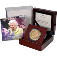 UK2195G2 2021 Queen's 95th Birthday Two Ounce Gold Proof Coin Thumbnail
