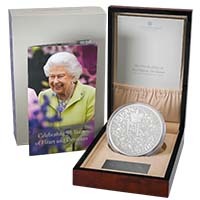 UK2195SK 2021 Queen's 95th Birthday 1 Kilo Silver Proof Thumbnail