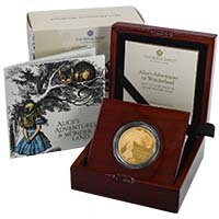 UK21AW1G 2021 Alice in Wonderland 1 Ounce Gold Proof Thumbnail