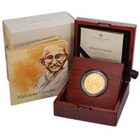 UK21MGGP 2021 Mahatma Gandhi 1oz Gold Proof Thumbnail